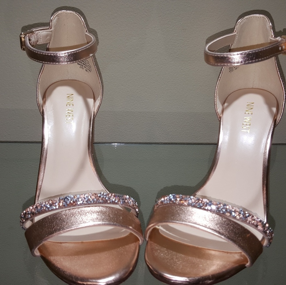 Nine West Rose Gold Heels SZ 7.5